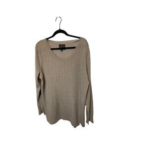 Fenn Wright Manson Academia Country Club M Brown Merino Wool Preppy Sweater 2X